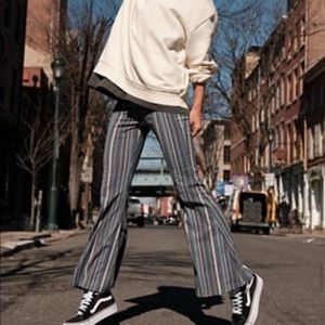 Free people flare slip on pants with elastic waiste